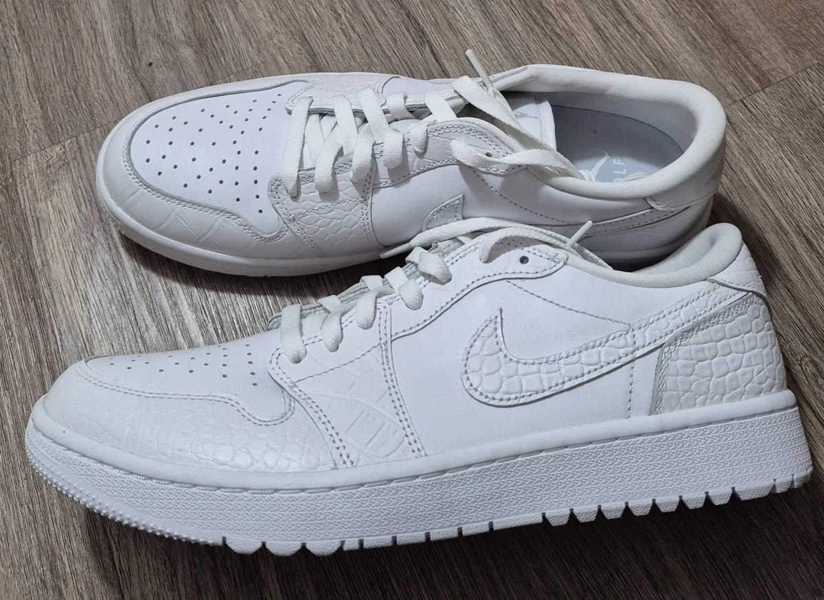 Jordan 1 Golf Low White Crocodile for Sale | Authenticity