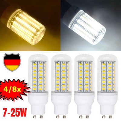 4/8x 7W-25W LED Mais Lampe Birne GU10 Glühbirne SMD Leuchtmittel Licht Maislampe