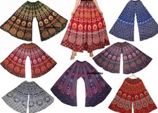 Lot of 5 Pcs Indian Cotton Palazzo Pants Mandala Printed Women's Palazzo Pants