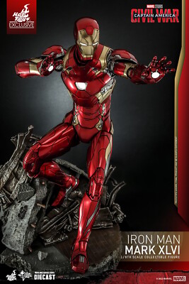 Marvel Tony Stark Iron Man Mark 46 XLVI Figure 1/6 Hot Toys