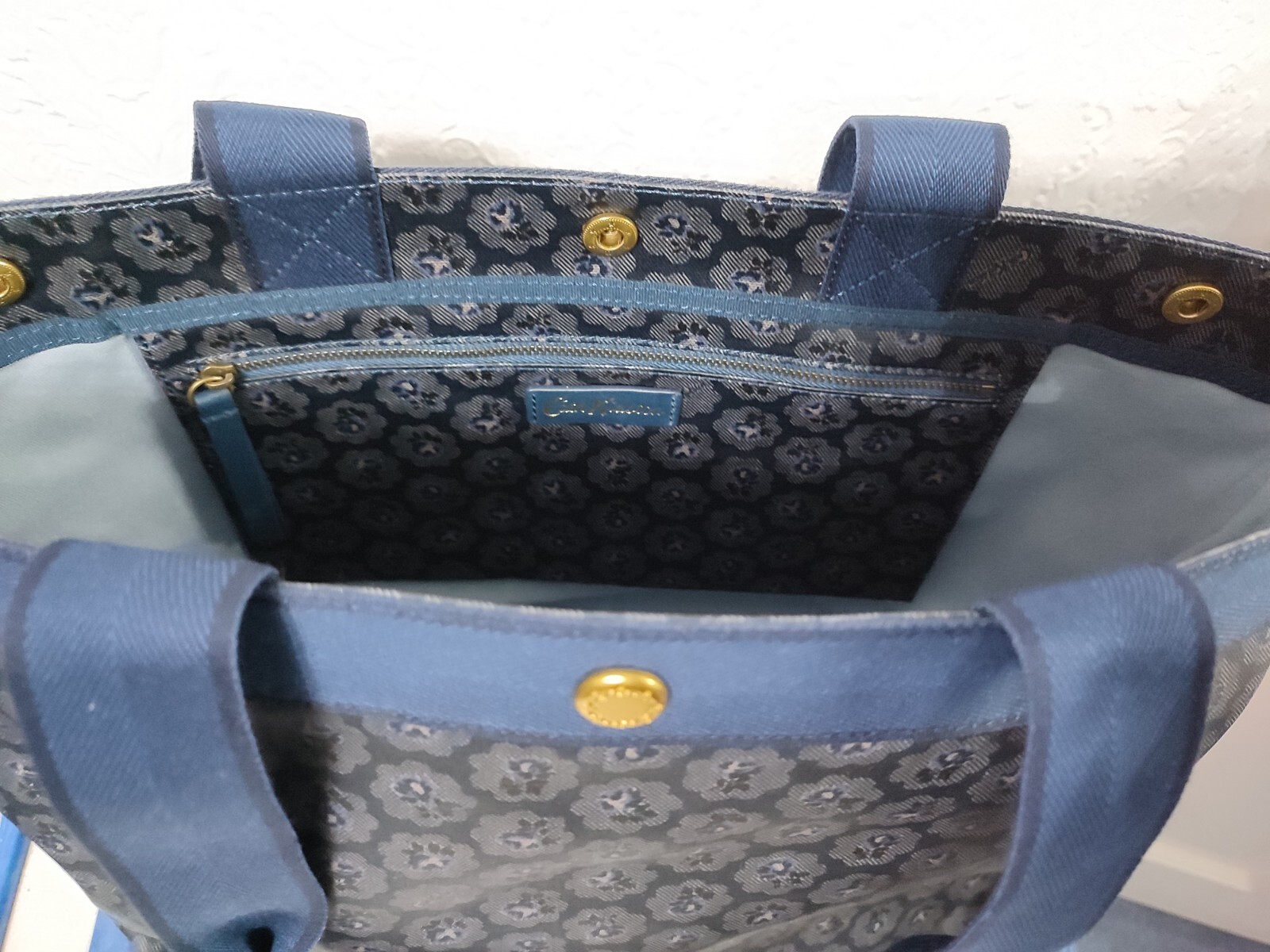 BNWT Cath Kidston Freston Rose 3 Stud Tote Bag RRP £85 New image 2