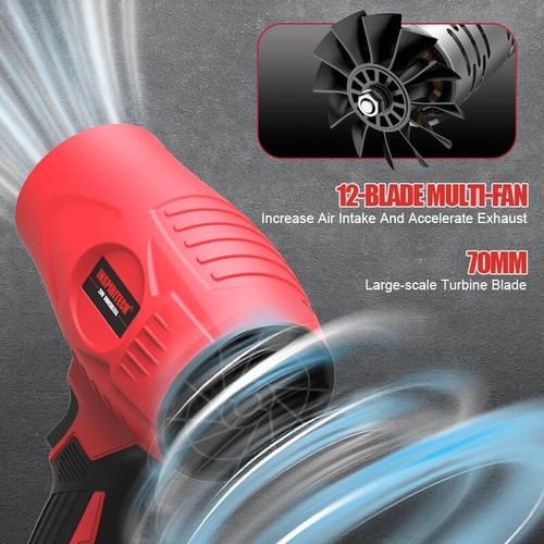 Soffiatore LEAF portatile brushless senza fili 20V con batteria 2 pezzi 4,0Ah - Foto 5 di 8