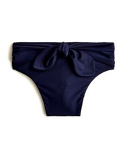 J.Crew Front Tie Knot High Rise Bikini Bottoms, Small, Blue