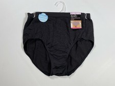 Womens Bali Black Damask Comfort Revolution Brief NEW NWT
