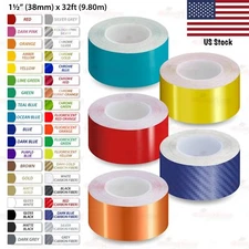 1-1/2" Vinyl Pinstriping Stripe Car Body Styling Tuning Tape Decal Sticker 38mm