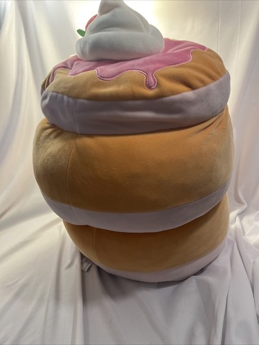 Squishmallow Sawtelle LARGE 20" Strawberry Shortcake Pancake New With Tags - Picture 8 of 24