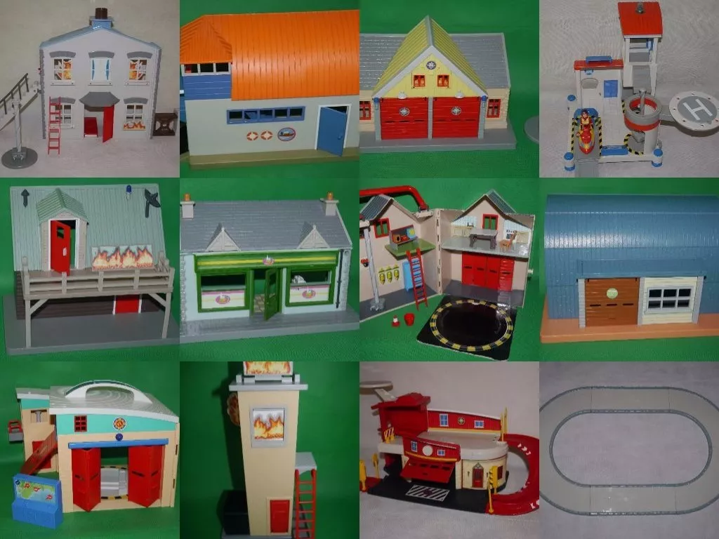 Fireman Sam Buildings Boathouse Fire Station Mountain Lodge Mike s Workshop