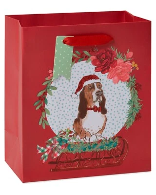 THE PIONEER WOMAN NEW! PIONEER WOMAN CHARLIE SANTA HAT 5.5 X 3 X 6.5" CHRISTMAS GIFT BAG