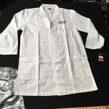Dickies 37" Unisex Lab Coat 83402 DWHZ White large logo