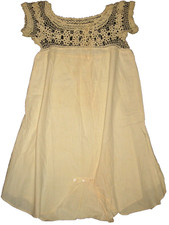 Edwardian 1910s 1-Piece Cream Cotton Lingere Button Crotch Crochet Undergarment