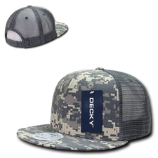 Decky 6 Panel High Profile Structured Ripstop Trucker - 241