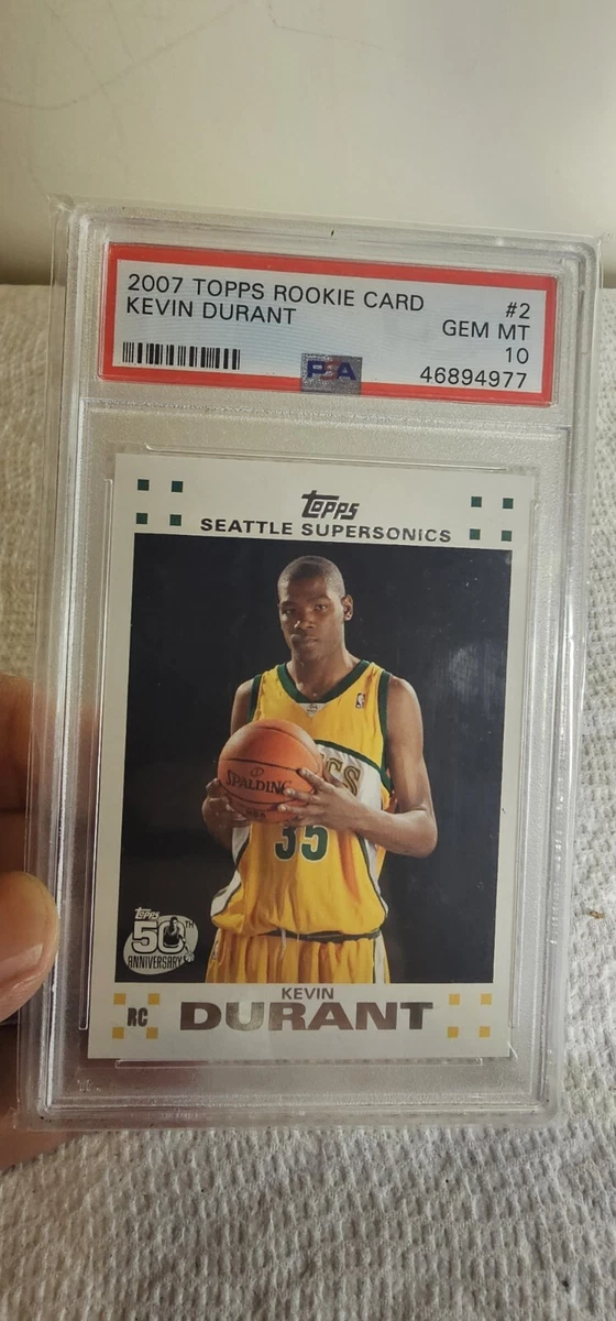 Kevin Durant Basketball Grade 10 Rookie Sports Trading Cards