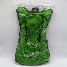 Hydration Hydro Pack Backpack Green One Size Adjustable for Hiking Cycling