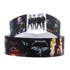 Metallica Rock Band 1" Grosgrain Ribbon YOUR CHOICE: 5 or 10 Yards Music 