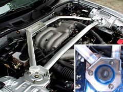 CARBING STRUT TOWER BAR Front / Aluminium Type II (MCS) FOR Roadster (MX-5) ND5 - Bild 1 von 2