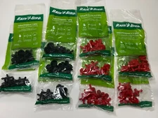 100 Rain Bird Inline Dripper 0.5 GPH, 1 GPH  (10 bags of 10 drippers)  FREE TOOL