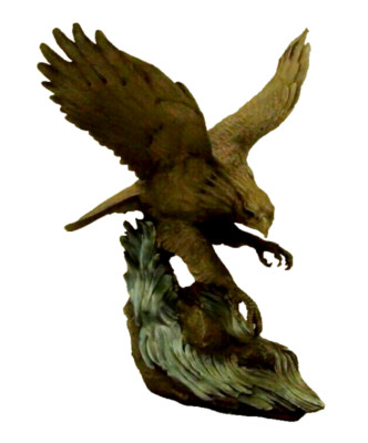 Weißkopfadler ''souverän des nördlichen himmels'' zinnskulptur; paul brunelle