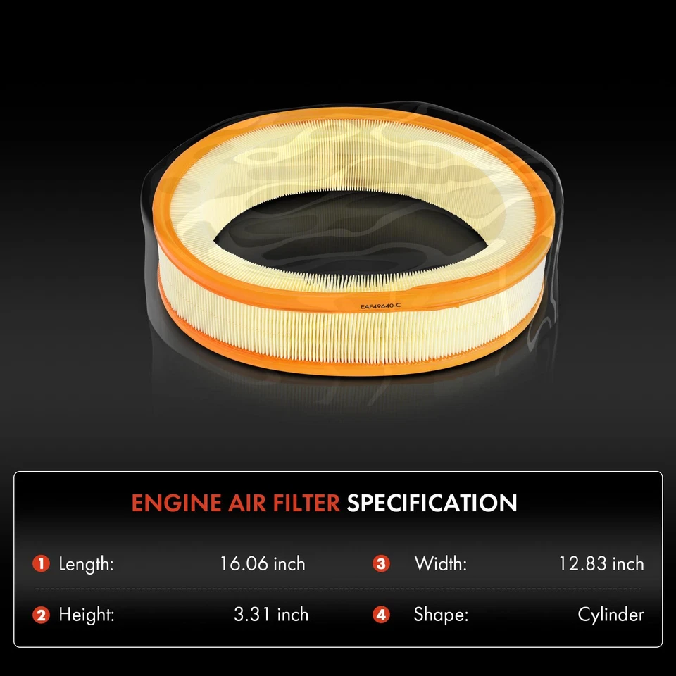 Filtro de aire del motor para Mercedes-Benz 300E 1986-1992 260E 1989 300SE 300SEL 300TE Foto 2 de 4