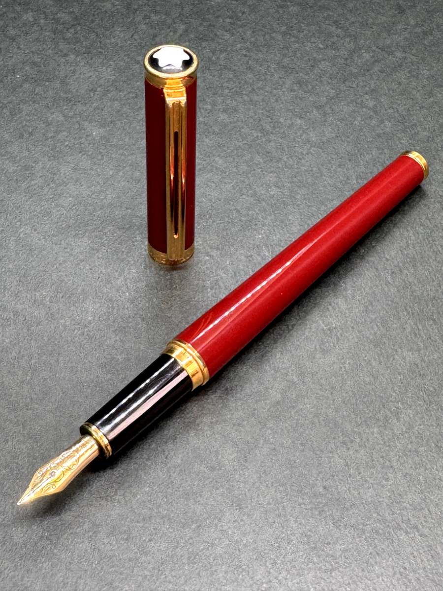 MONTBLANC Noblesse Oblige Burgundy Bordeaux GT Fountain Pen 14K