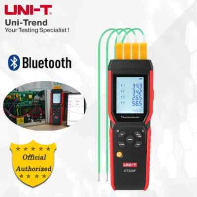 UNIT UNI-T UT325F Thermoelement Thermometer Vier Kanal Bluetooth /J K,T,E,R,S,N Type