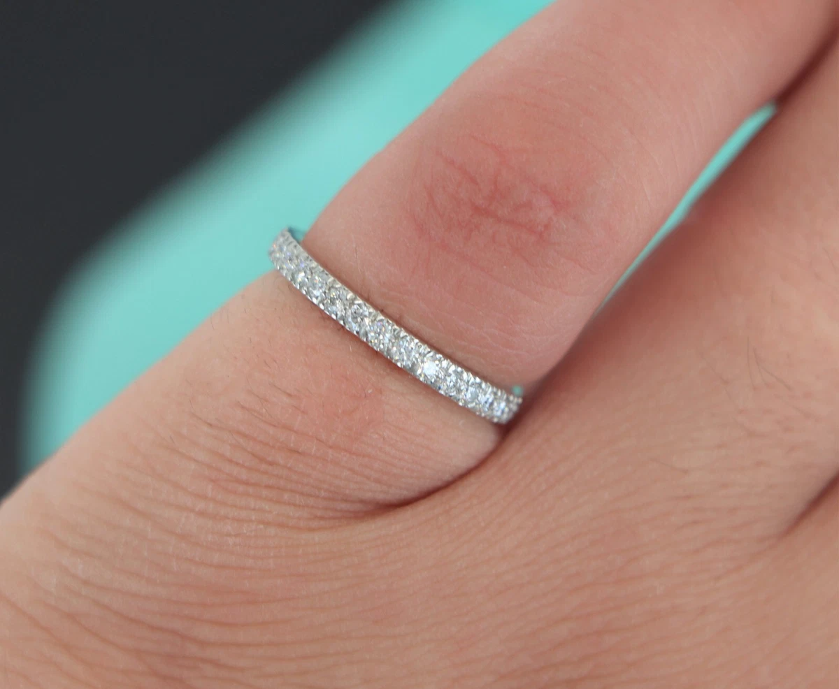 Semi circle shop wedding band