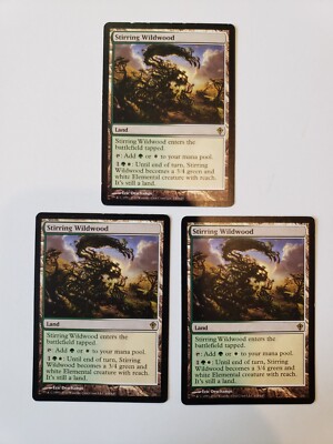 Stirring Wildwood 3x x3 Worldwake Regular LP MTG Magic the Gathering