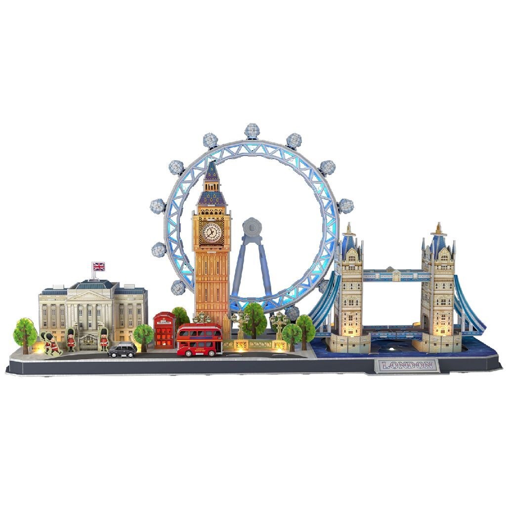 6944588205324 Van der Meulen 3d Puzzel City Line London LED CubicFun