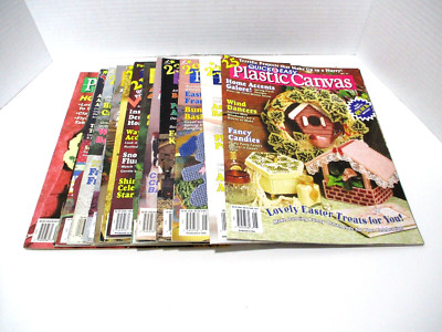 Vintage Quick & Easy Plastic Canvas Magazines Patterns Projects X 15