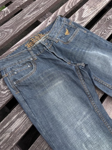 Jeans de mezclilla vintage Y2K de Von Dutch talla 30 - Imagen 17 de 20