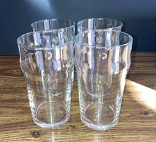 Set 4 Joy Jolt Grant 19 oz Clear Beer Glasses New Open Box Brewery Ale Barware