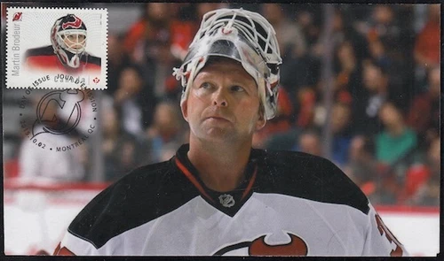 CANADA # 2872.8 MARTIN BRODEUR HOCKEY STAMP on FIRST DAY COVER, ONLY 6 MADE