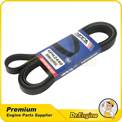 EPDM Serpentine Belt 6PK2440 Fit Chevrolet Express 1500 C2500