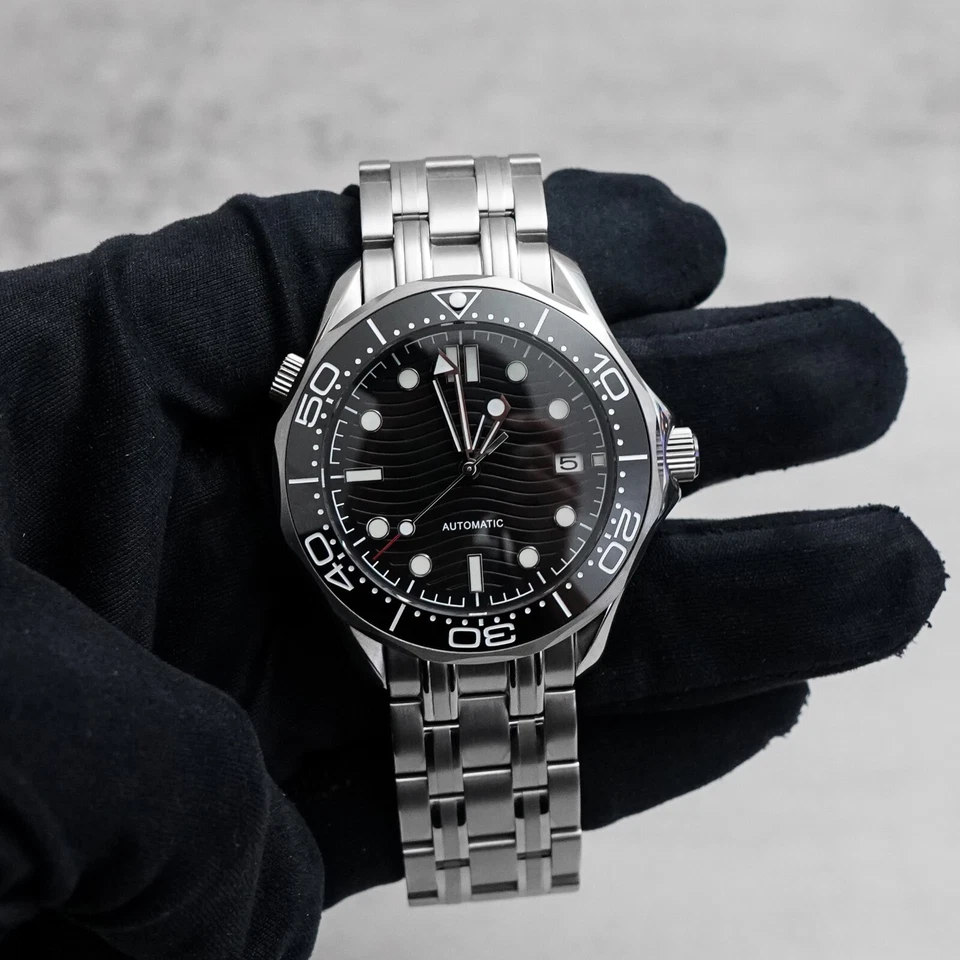 Custom Made 41mm Black SMP 300 Diver Style Mod Watch w/ NH35 Automatic Movement - Image 2 of 4