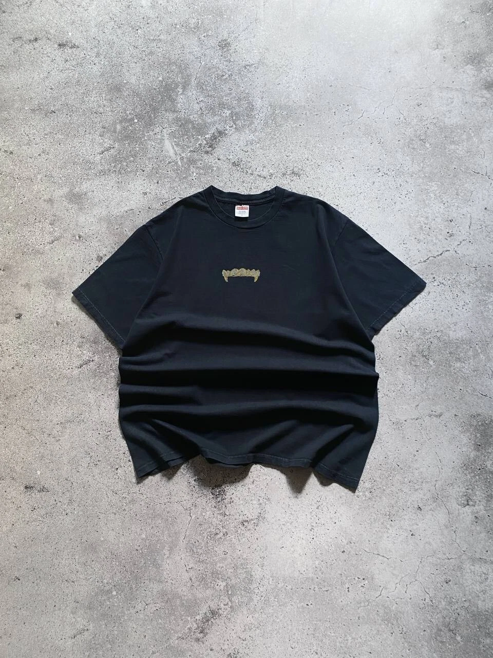 T shirt Supreme Fronts Grillz doré noir grand