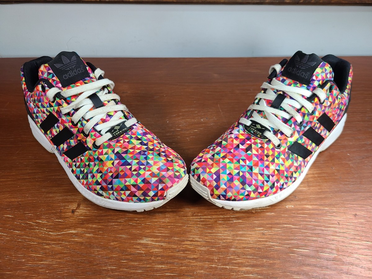 Adidas Torsion ZX Flux MultiColor Prism Running Shoes M19845 Adidas Torsion ZX Flux MultiColor Prism Running Shoes M19845
