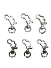 500 pcs DIY Metal Snap Hook Cloud Lobster Clasp Lanyard Pendant Keyring Keychain