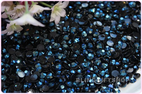 Pack of 50,000 Size 4mm RESIN FLAT BACK RHINESTONES DIAMANTE GLUEFIX CRAFT GEMS - Picture 46 of 64