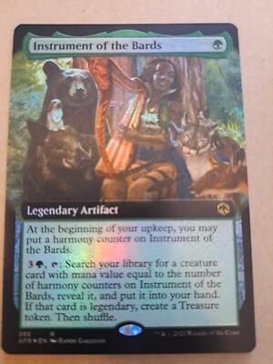 Instrument of the Bards 385 - Extended Art RARE MTG AFR