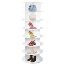 4-7 Tier  Rotating Shoe Rack Tower 360 Degree Shoe Rack Storage Storage Cabinet