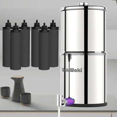 3-Stage 0.1μm Ultra-Filtration Gravity Water Filter System,2.25G,Home Emergency