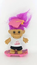 Russ Troll Doll Super Graduation Grad Skater Skateboard Diploma School 5"