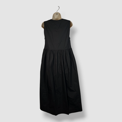white christmas dresses Ganni Cotton Poplin V-Neck Midi Dress – Shop at the Mix