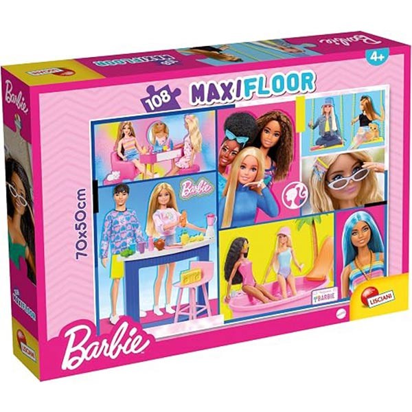 Barbie Puzzle Maxi Floor 108 – Gioco di Puzzle con le Iconiche Bambole Barbie - Immagine 2