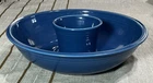 FIESTAWARE CHIP AND DIP SERVING BOWL SET LAPIS BLUE