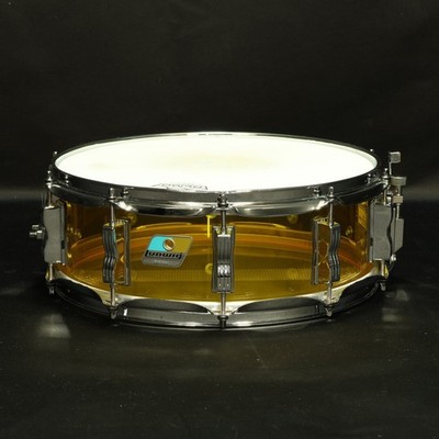 Ludwig Vistalite LS901V Snare Drum 14x5 Acryl Gelb Vintage