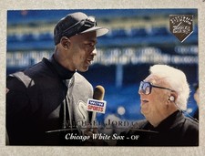 1995 Upper Deck - Michael Jordan, Harry Caray #200 Electric Diamond Silver GOAT