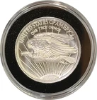 SAINT GAUDENS TRIBUTE - 1 OZ .999 FINE SILVER - HIGH RELIEF 30MM - PROOF LIKE