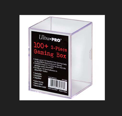 (3X) Ultra Pro 100+ Card 2 Piece Gaming Box Slider Holds TCG Cards In Sleeves