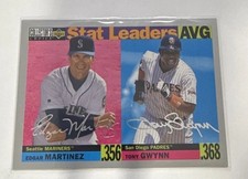 1996 Upper Deck Collector's Choice - Stat Leaders Tony Gwynn, Edgar Martinez #2 