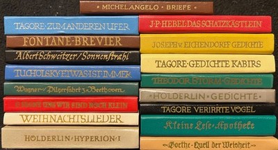 SAMMLUNG PAKET - 17 x HYPERION BÜCHEREI - Fontane, Tagore, Hölderin u.v.a.